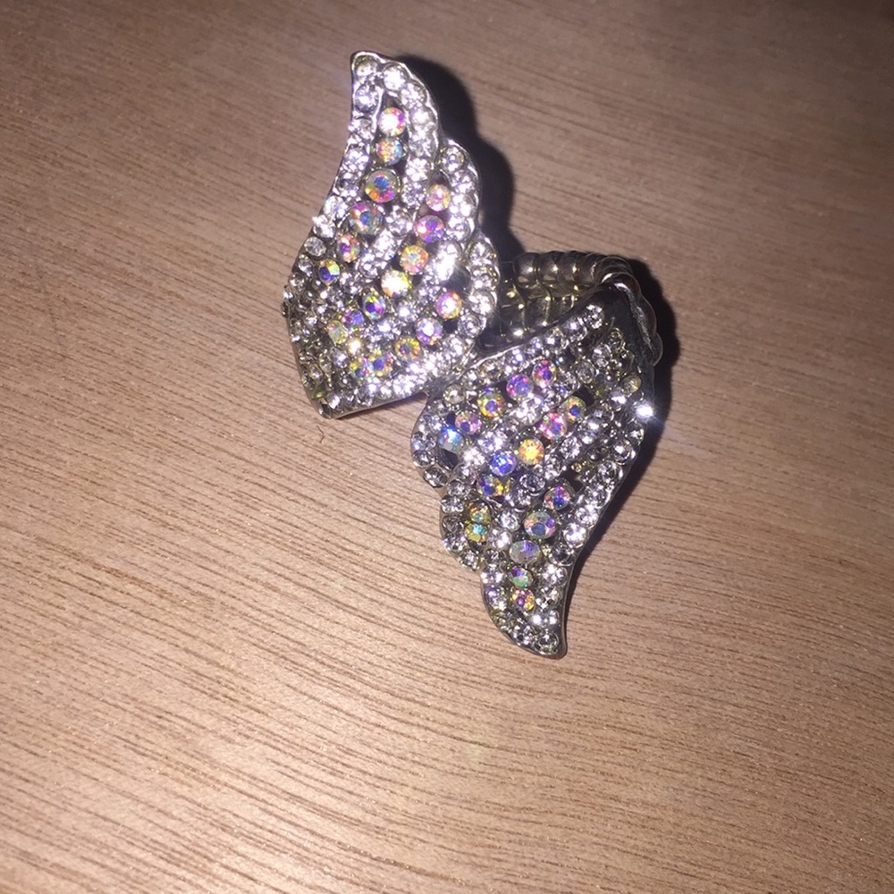 Silver gem ring